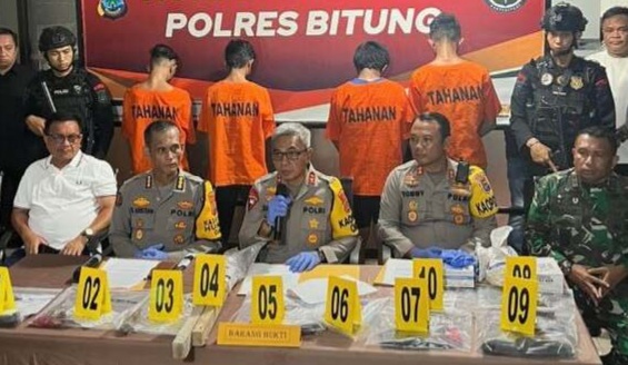 Polisi Rilis Inisial TSK Bentrokan di Kota Bitung, Diancam Hukuman 15 Tahun Penjara