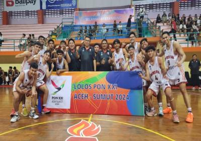 Tim Bola Basket Putra Sulut Lolos ke PON 2024 di Aceh-Sumut