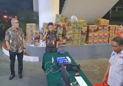 Posko Pengaduan Bencana Gunung Ruang Dibuka di Depan Kantor Gubernur Sulut