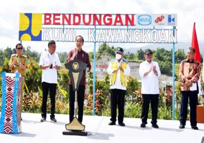Presiden Joko Widodo Resmikan Bendungan Kuwil - Kawangkoan di Minahasa Utara