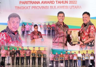 Pemprov Sulut Raih Paritrana Award 3 Tahun Berturut-turut
