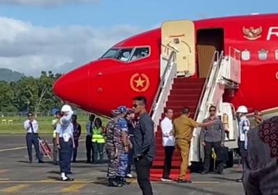 Tiba-tiba Presiden Jokowi Ajak Bendum PDIP Olly Dondokambey Naik Pesawat Indonesia One ke Jakarta